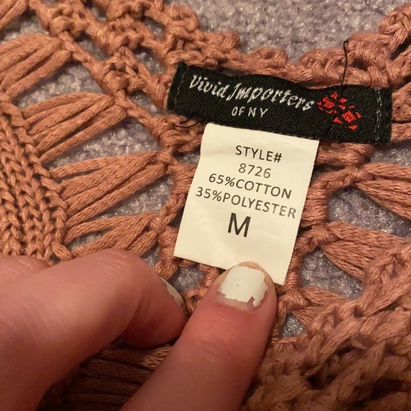 Vivid Importers of NY Pink Delicate Blouse - Picture 5 of 5